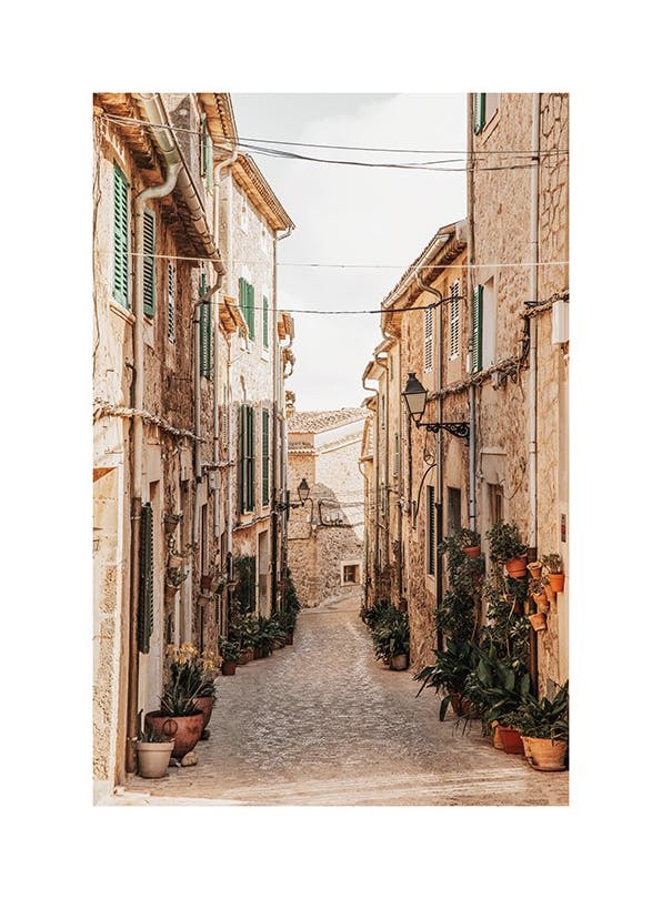 Valldemossa Alley Print (50x70 cm)- Maps & cities posters