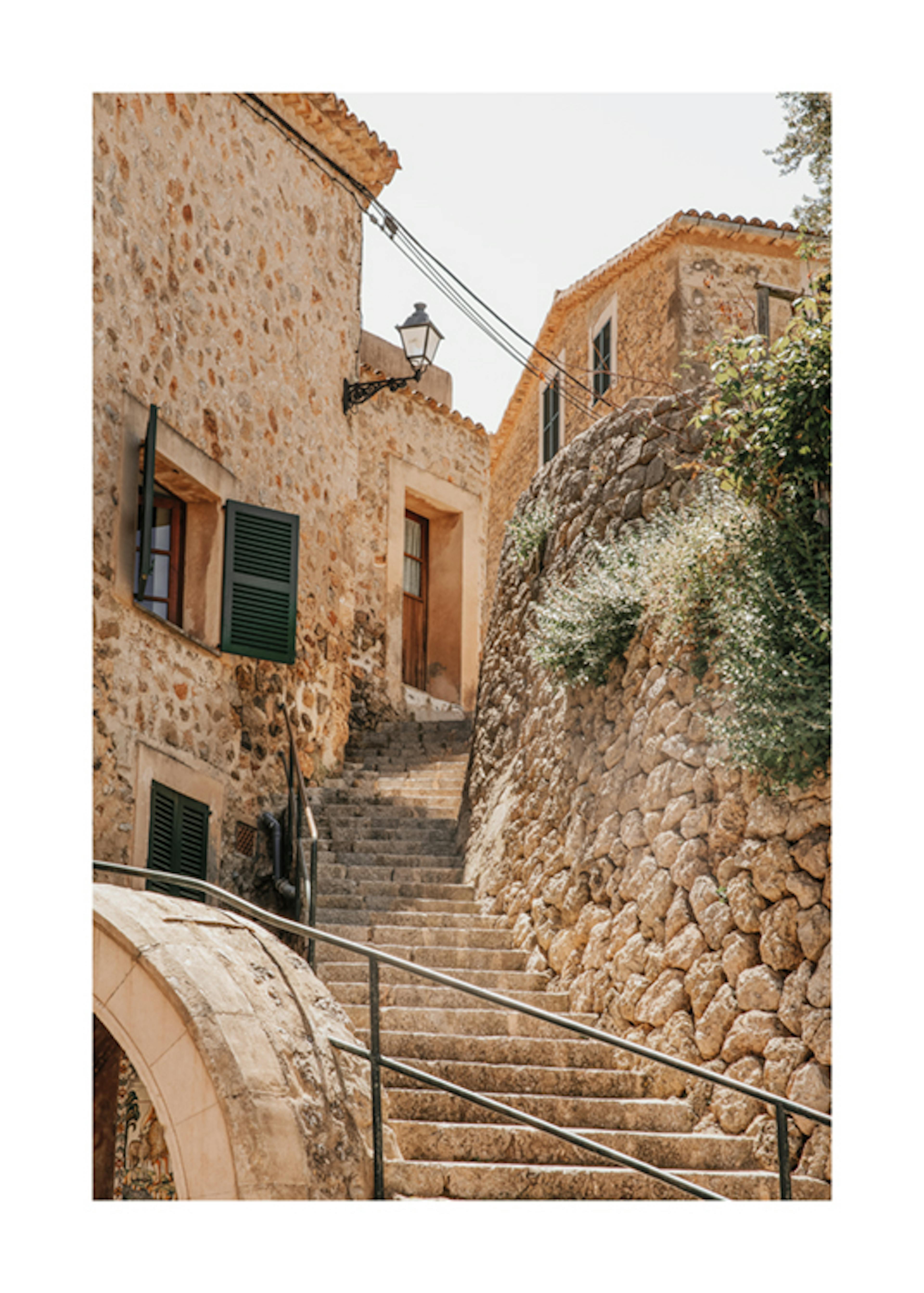 Stairs Of Deia Poster 0