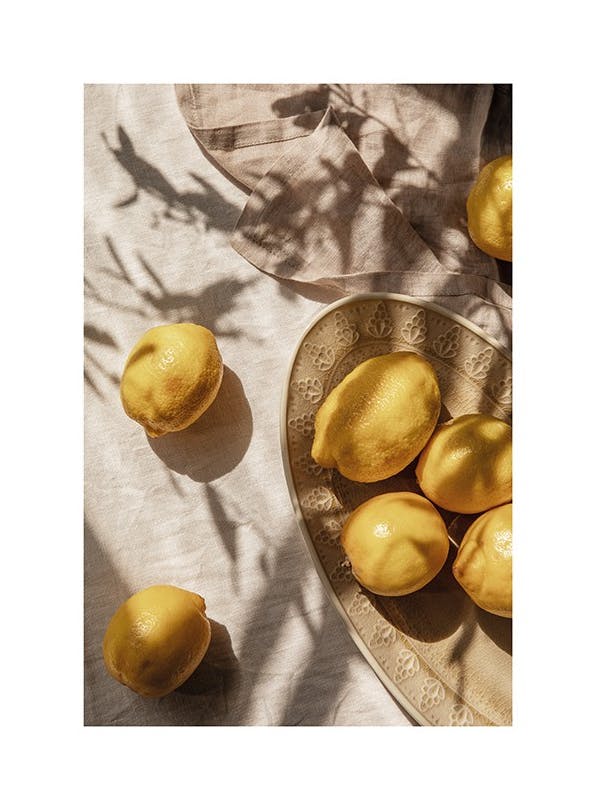 Lemons In Sunlight Poster (40x50 cm)- Fotografia