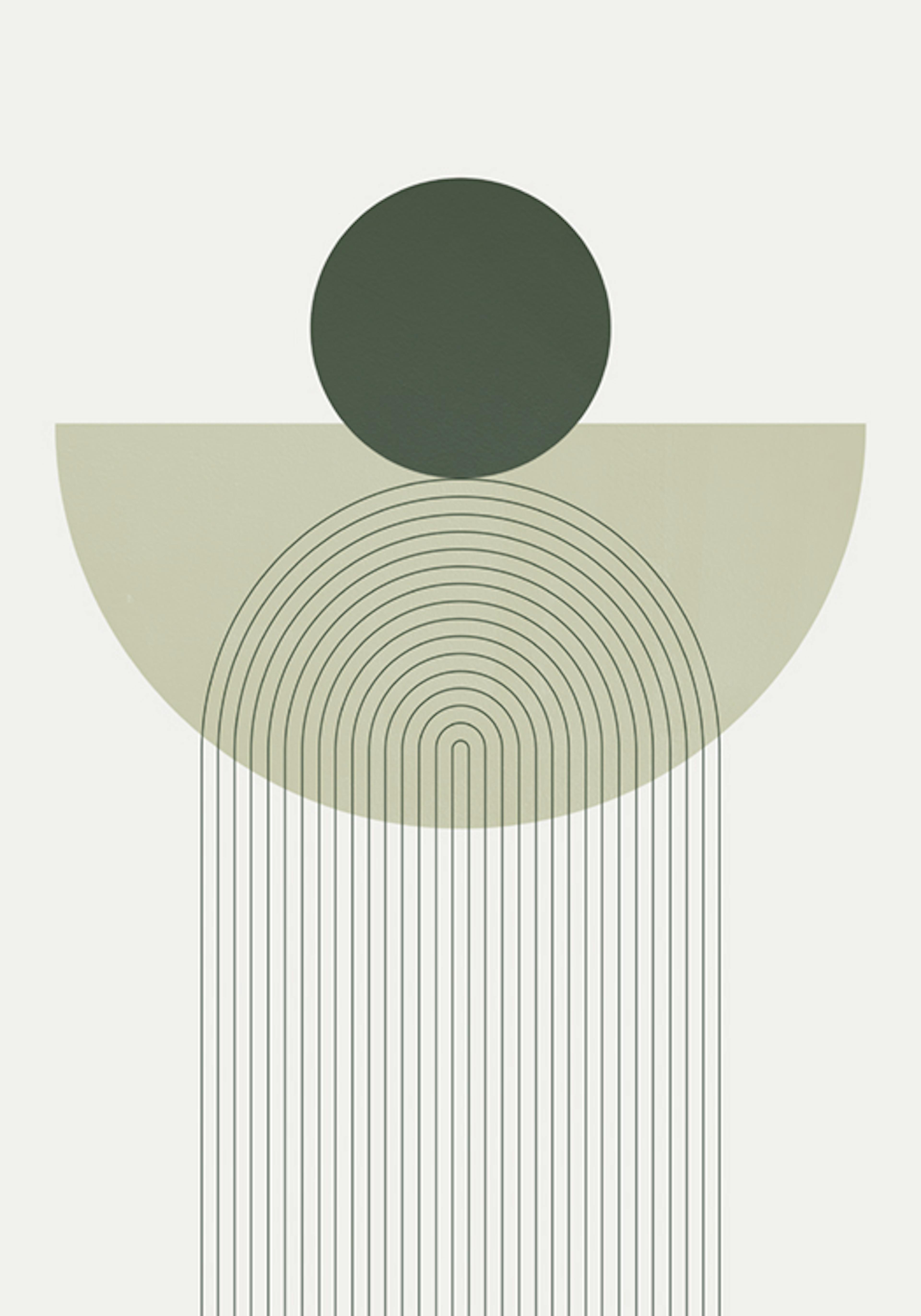 Geometry in Green Poster 0