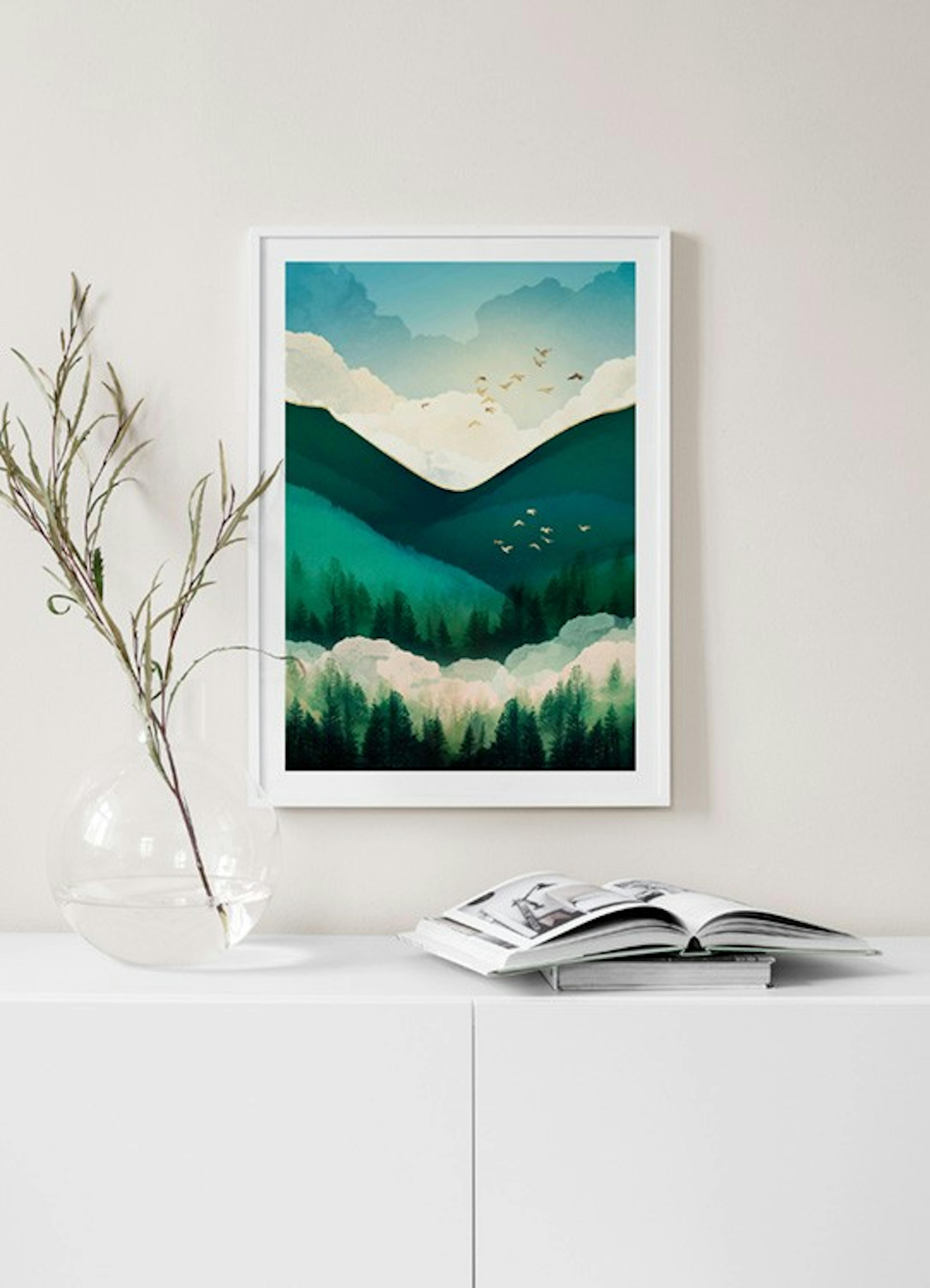 SpaceFrog Designs - Emerald Hills Print