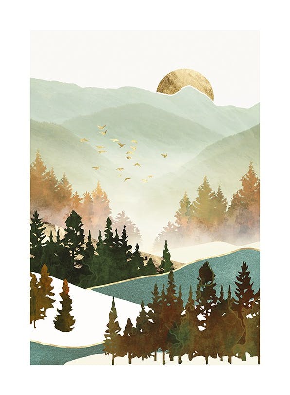 SpaceFrog Designs - Fall Morning (50x70 cm)