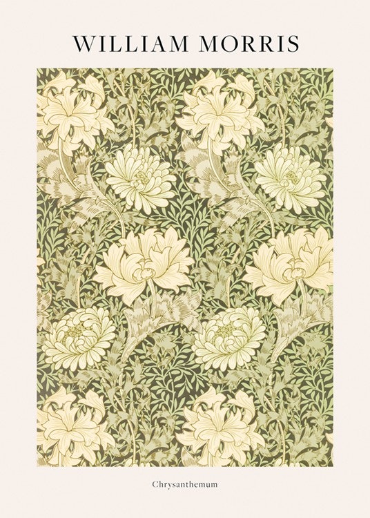 William Morris - Chrysanthemum Plagát 0