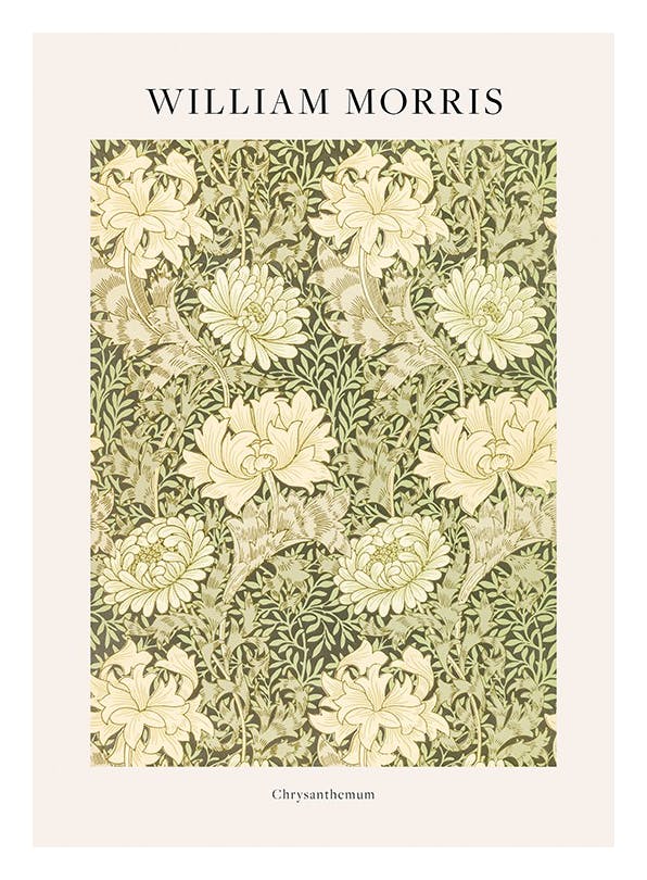 William Morris - Chrysanthemum Poster (21x30 cm)