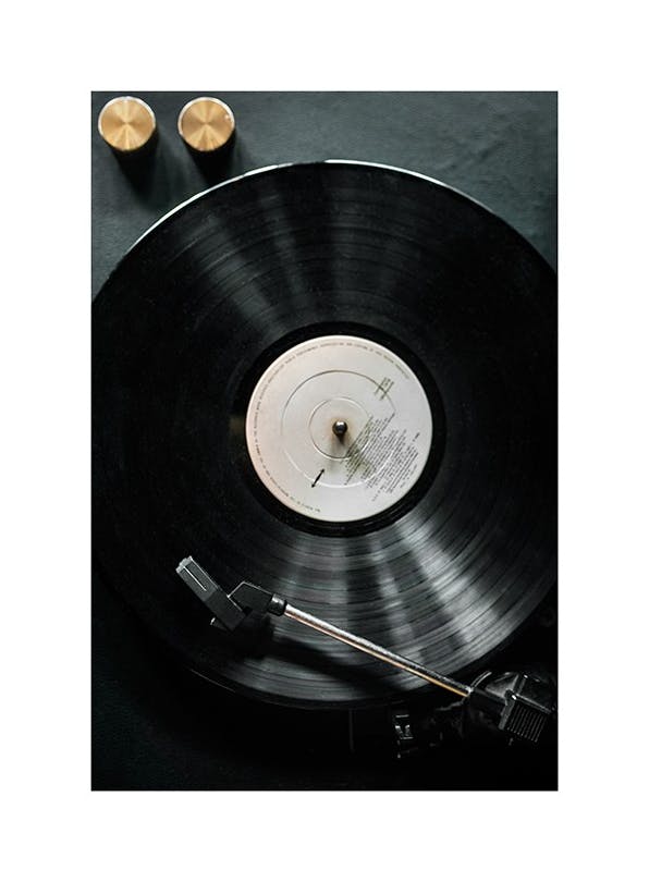 Black Record Poster (30x40 cm)
