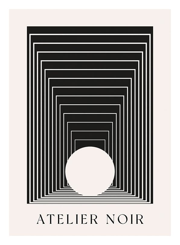 Prints - Atelier Noir Print (50x70 cm) - Graphic art prints