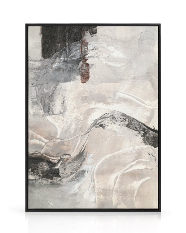 Canvas Prints Contemporary Abstract No2 Canvas print (50x50 cm - Black Frame)