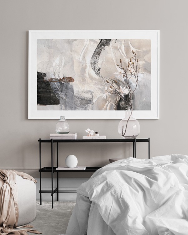 Contemporary Abstract beige - No2 Malerei Poster Abstrakte