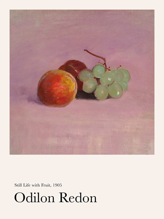 Odilon Redon - Still Life with Fruit Plakát 0