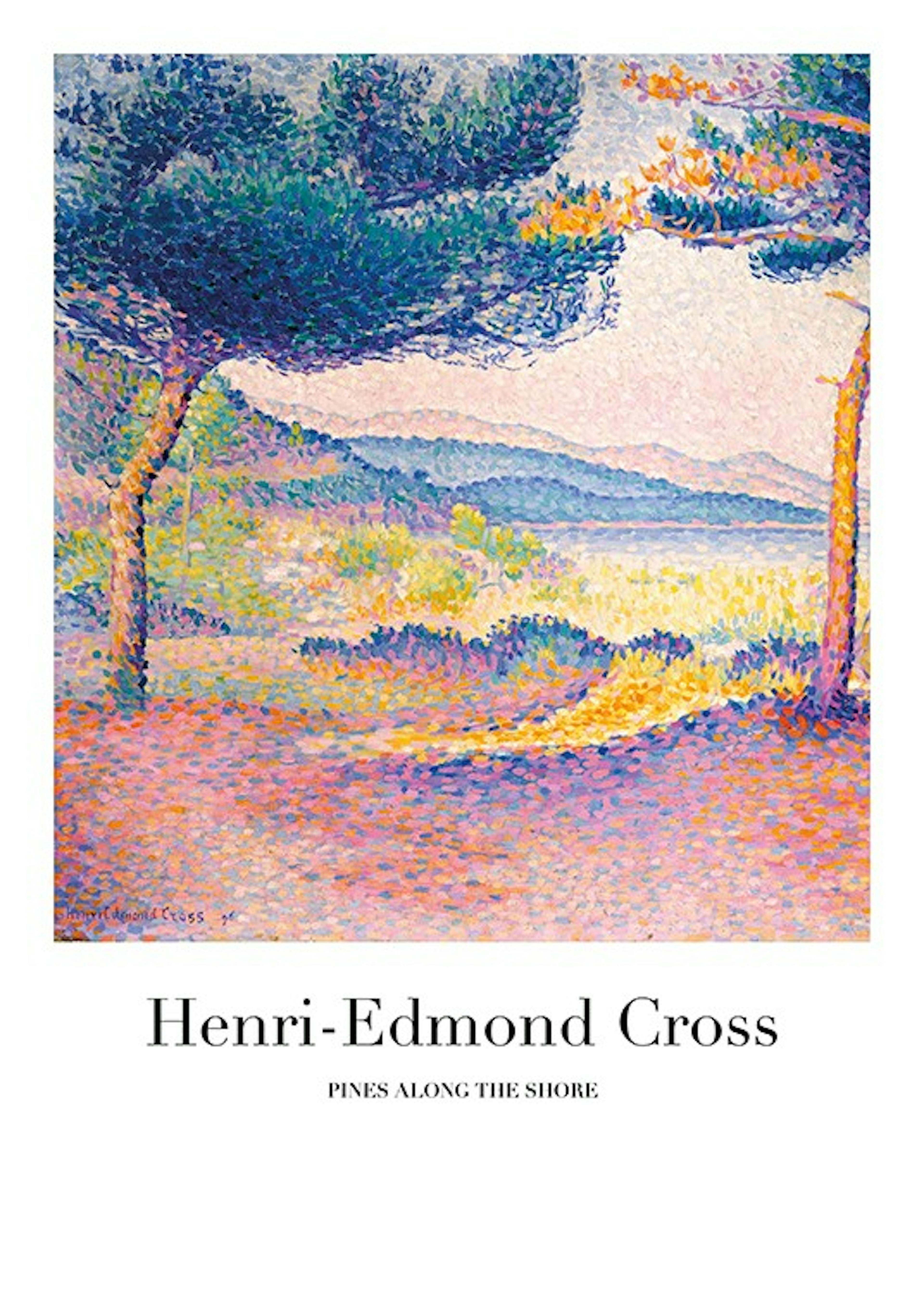 Henri-Edmond Cross - Pines Along the Shore Poster 0