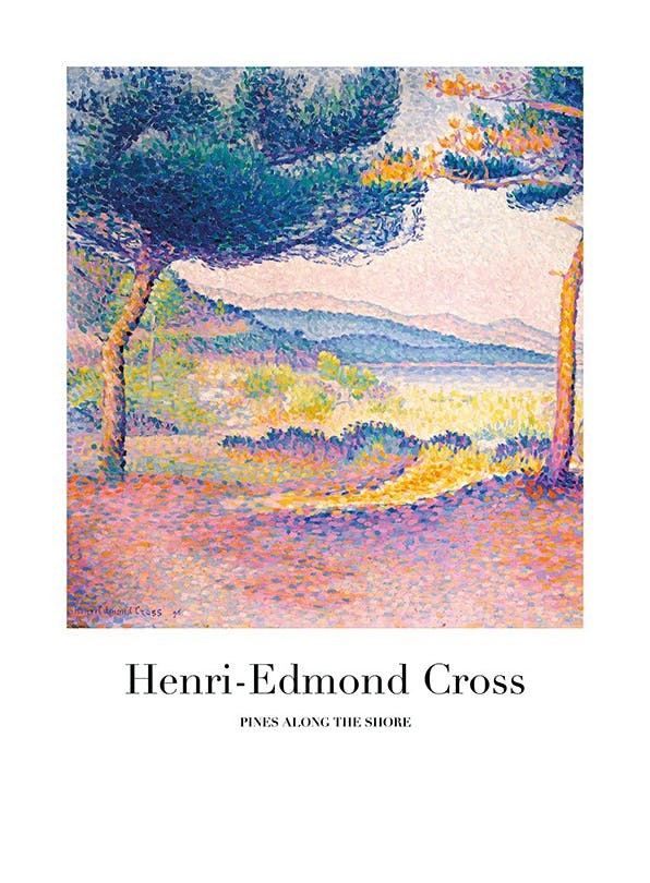 Prints - Henri-Edmond Cross - Pines Along the Shore Print (50x70 cm) - Henri-Edmond Cross prints