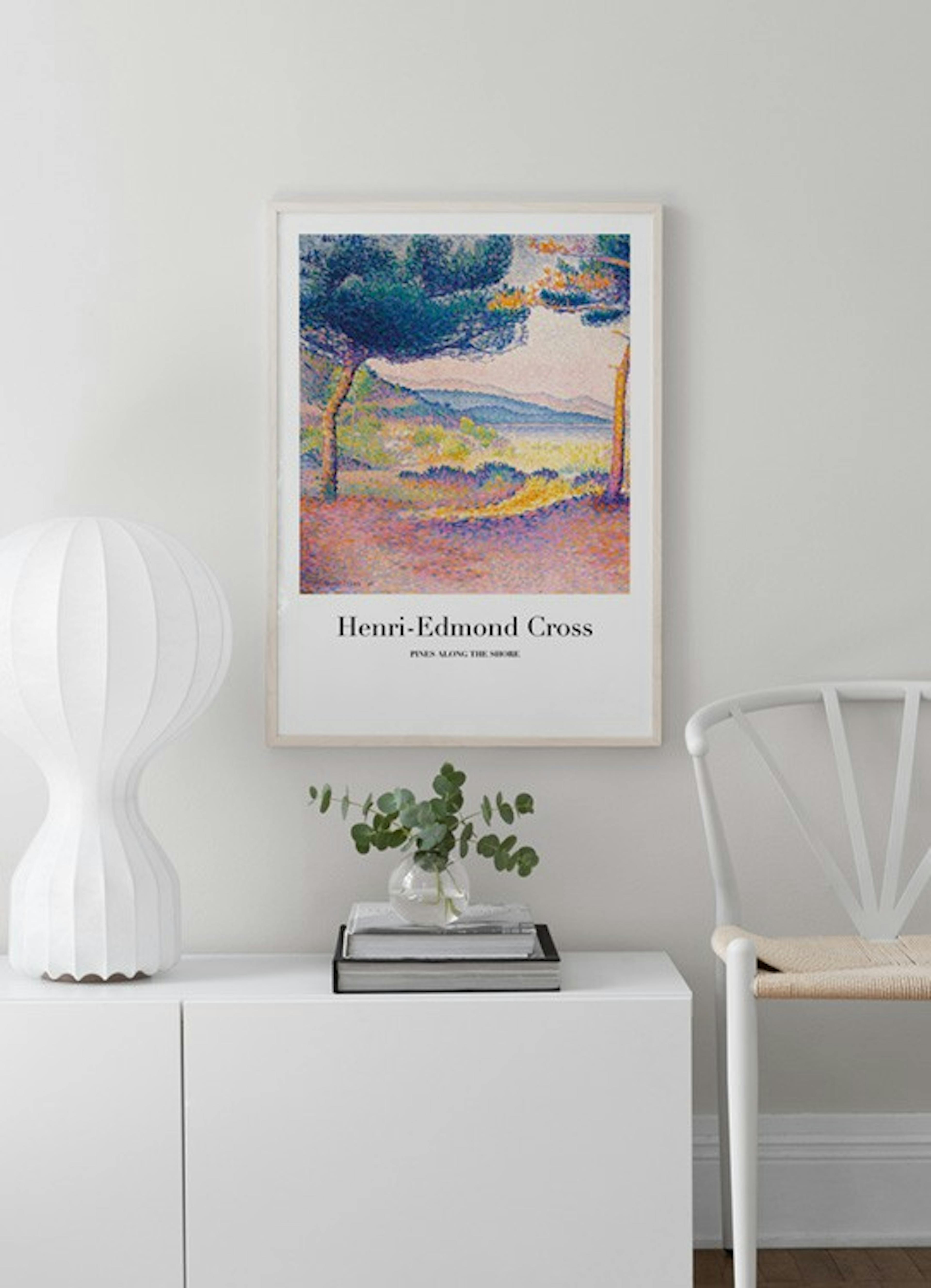 Henri-Edmond Cross - Pines Along the Shore Print