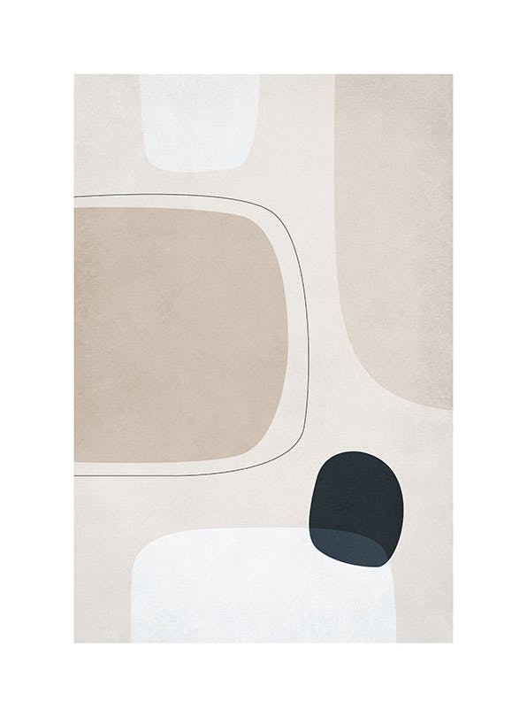 Graphic Neutrals No1 Poster (50x70 cm) - Grafikposter