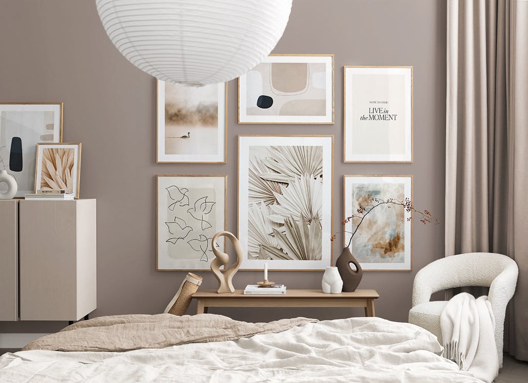 Beige Mindfulness gallery wall