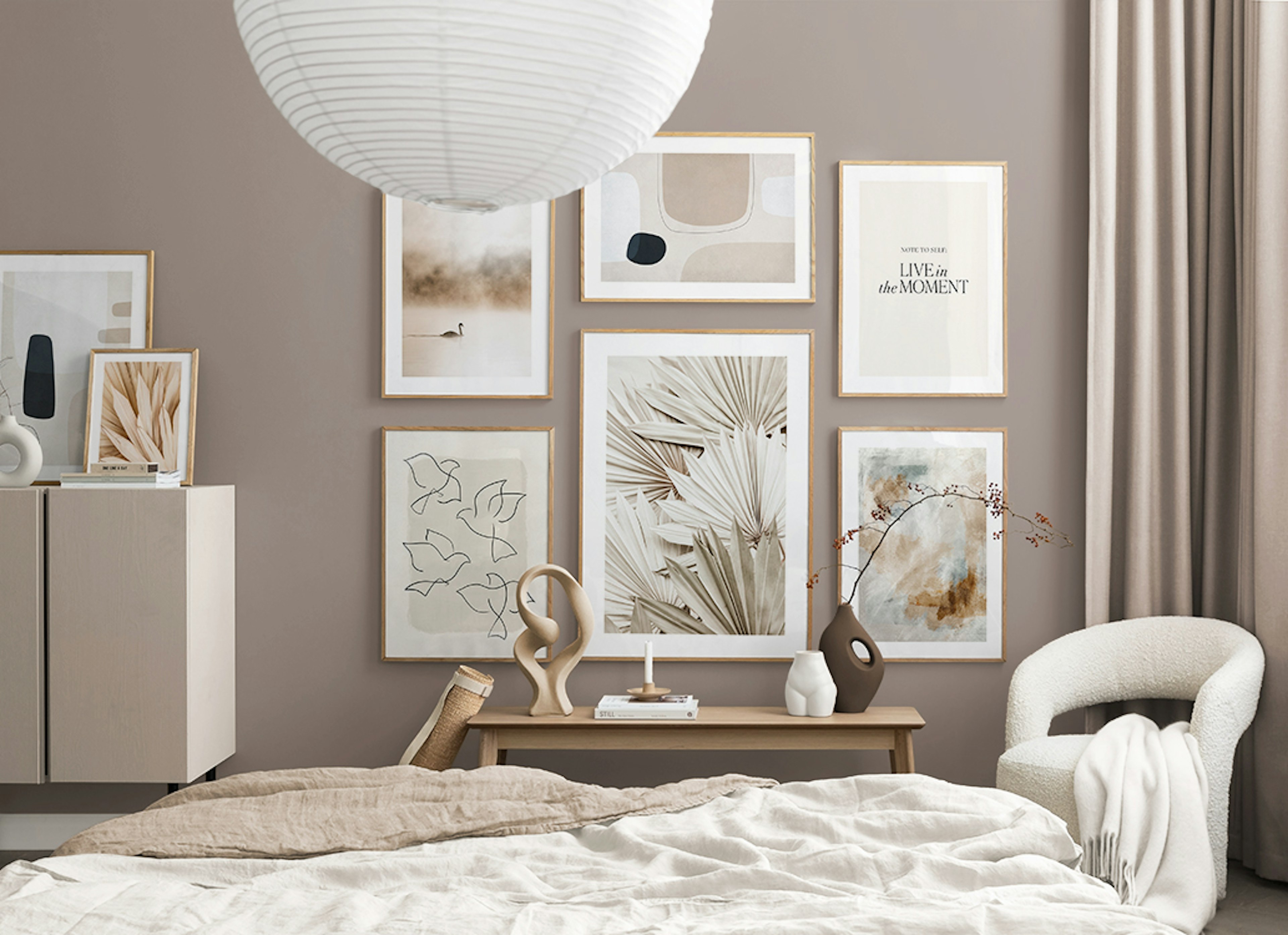Beige Mindfulness galleria a parete
