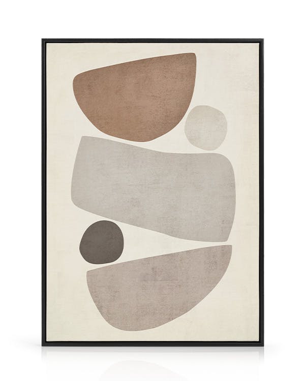Harmonic Canvas (50x50 cm - Cadre noir)  Tableau sur toile encadré