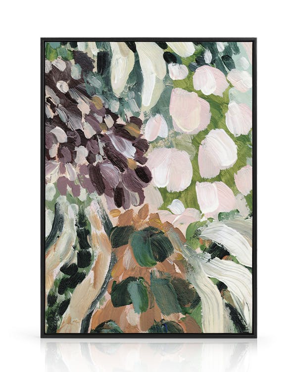 Canvas Prints Acrylic Garden No2 Canvas print (50x70 cm - Black Frame)