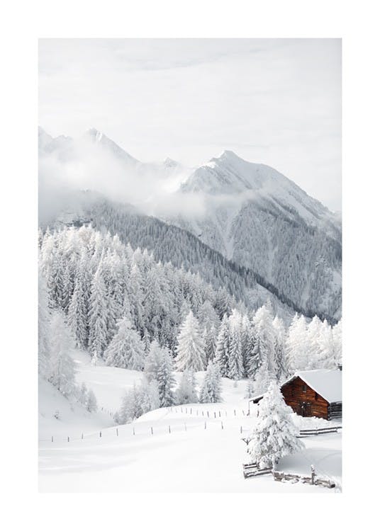 Snowy Landscape Plakát 0