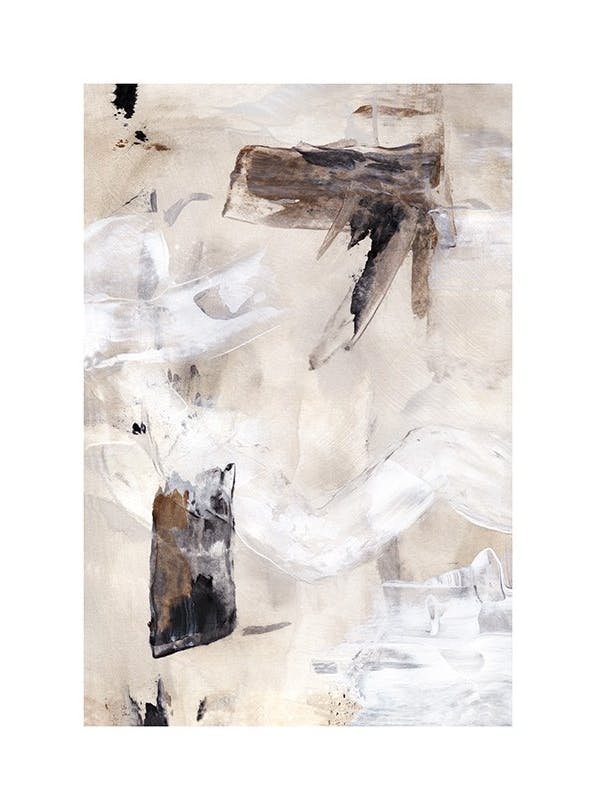 Prints - Beige Painting No1 Print (30x40 cm) - Art prints