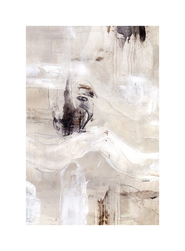 Beige Painting No2 Plakat (30x40 cm)- Sztuka