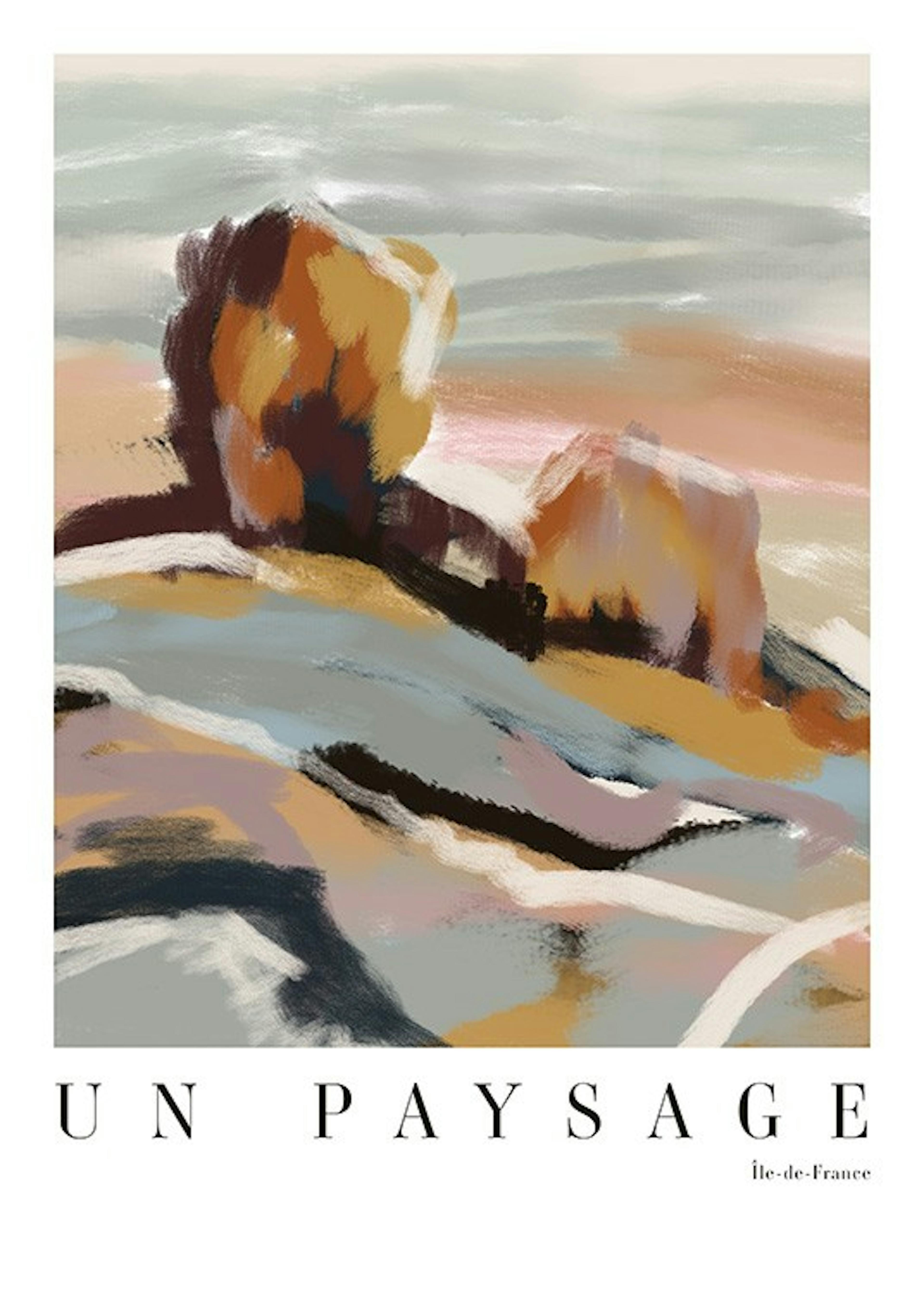 French Landscape No2 Poster