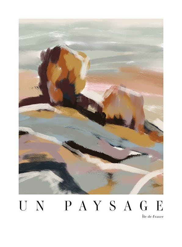 French Landscape No2 Plakat (70x100 cm)- Sztuka