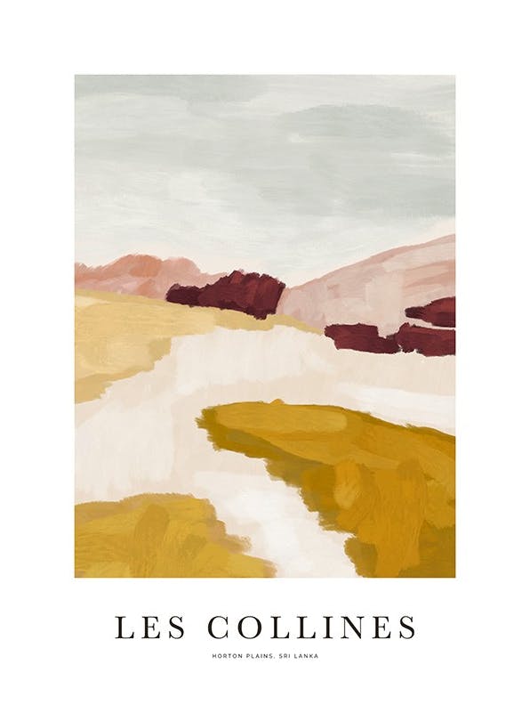 Les Collines No1 Poster (50x70 cm)