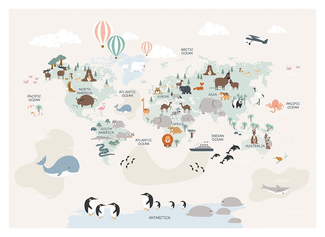Animals of the World No2 Print (70x100 cm)