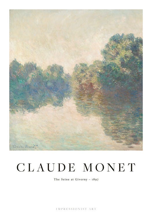 Monet - The Seine at Giverny 포스터 0
