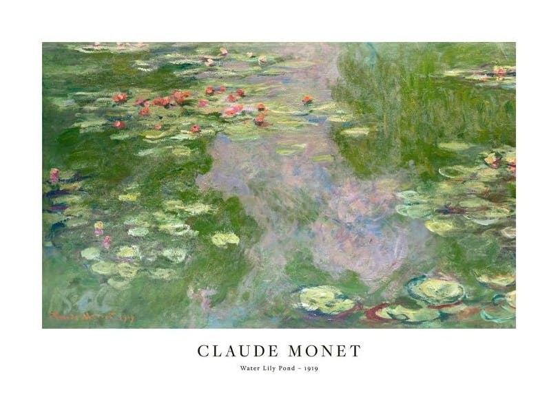 Monet - Water Lily Pond Affiche (50x70 cm) - Monet Affiche