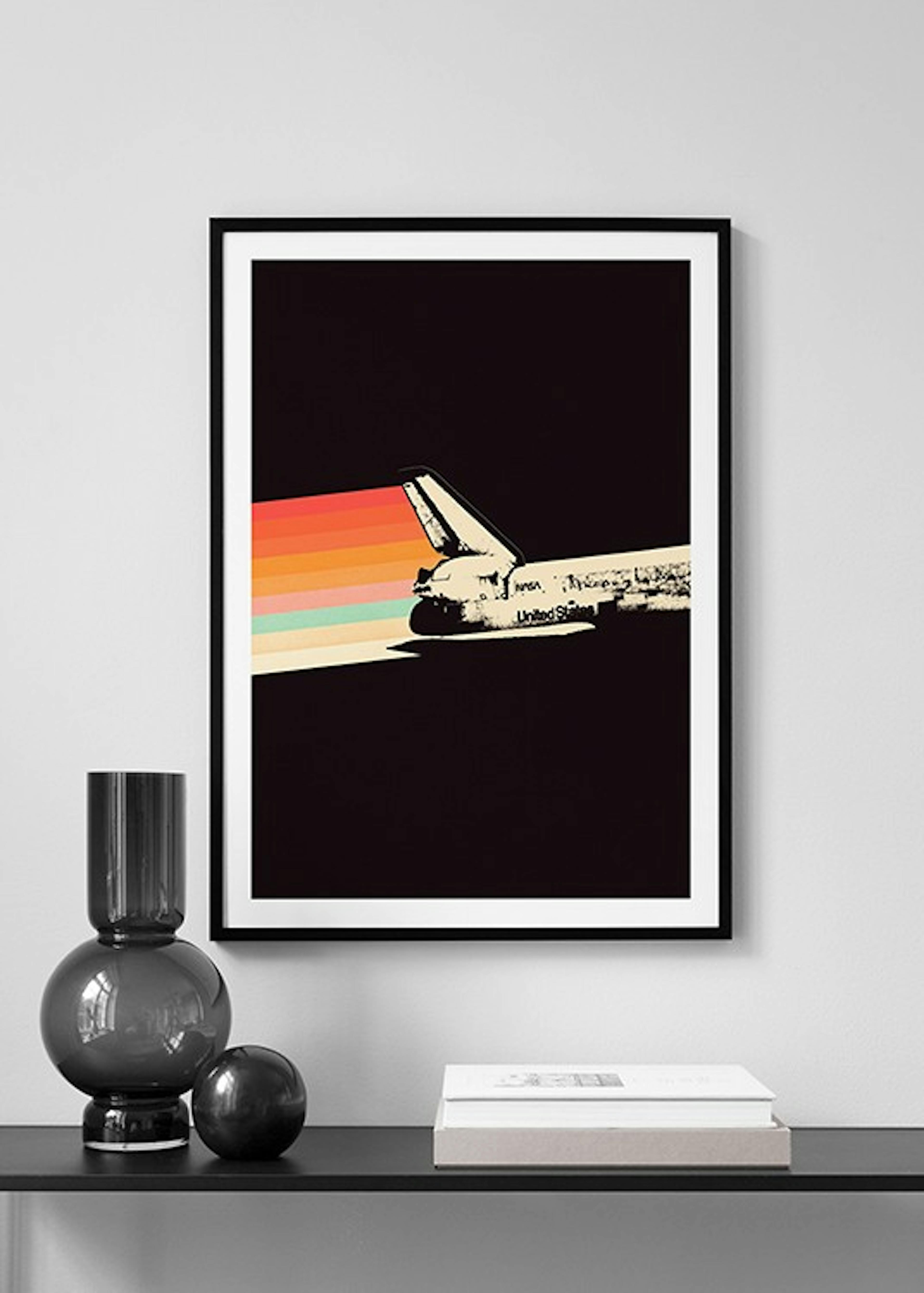 Florent Bodart - Space Ship Rainbow Print
