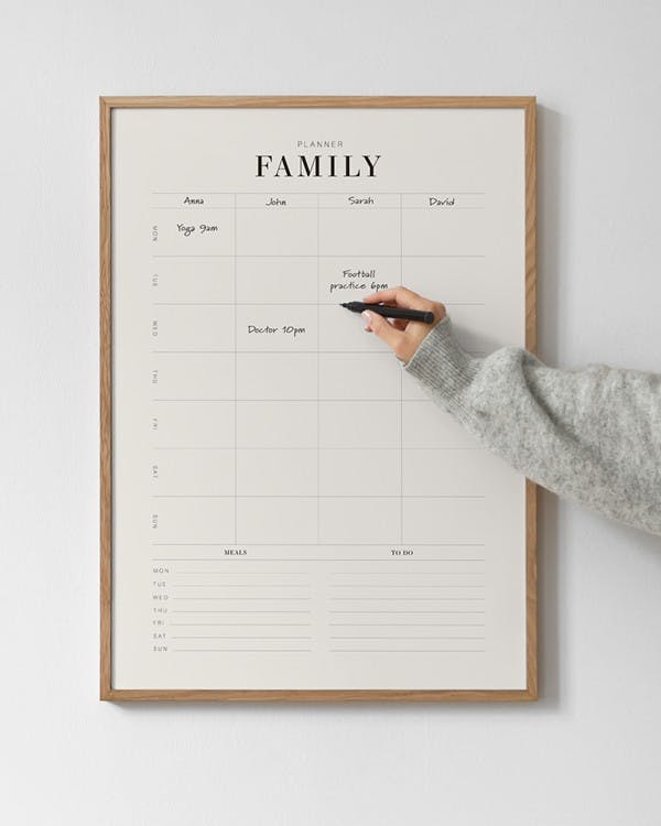 Weekly Family Planner Poster 0