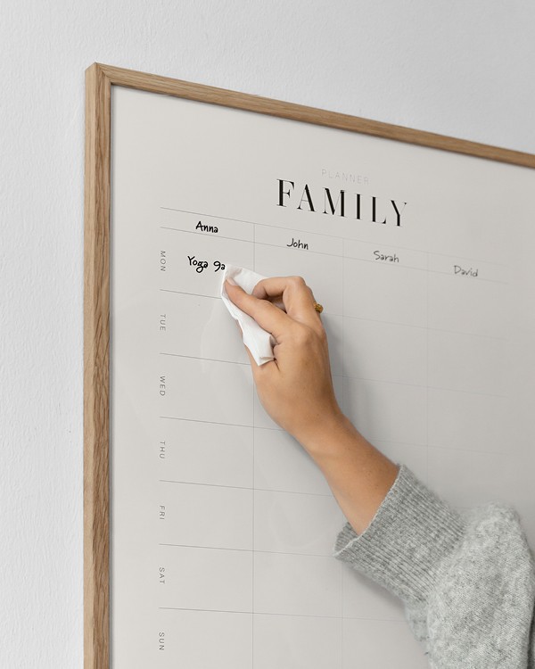 Weekly Family Planner Affiche - Planner semainier familial