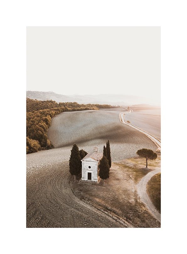Chapel in Tuscany Plakat (50x70 cm)-Plakaty