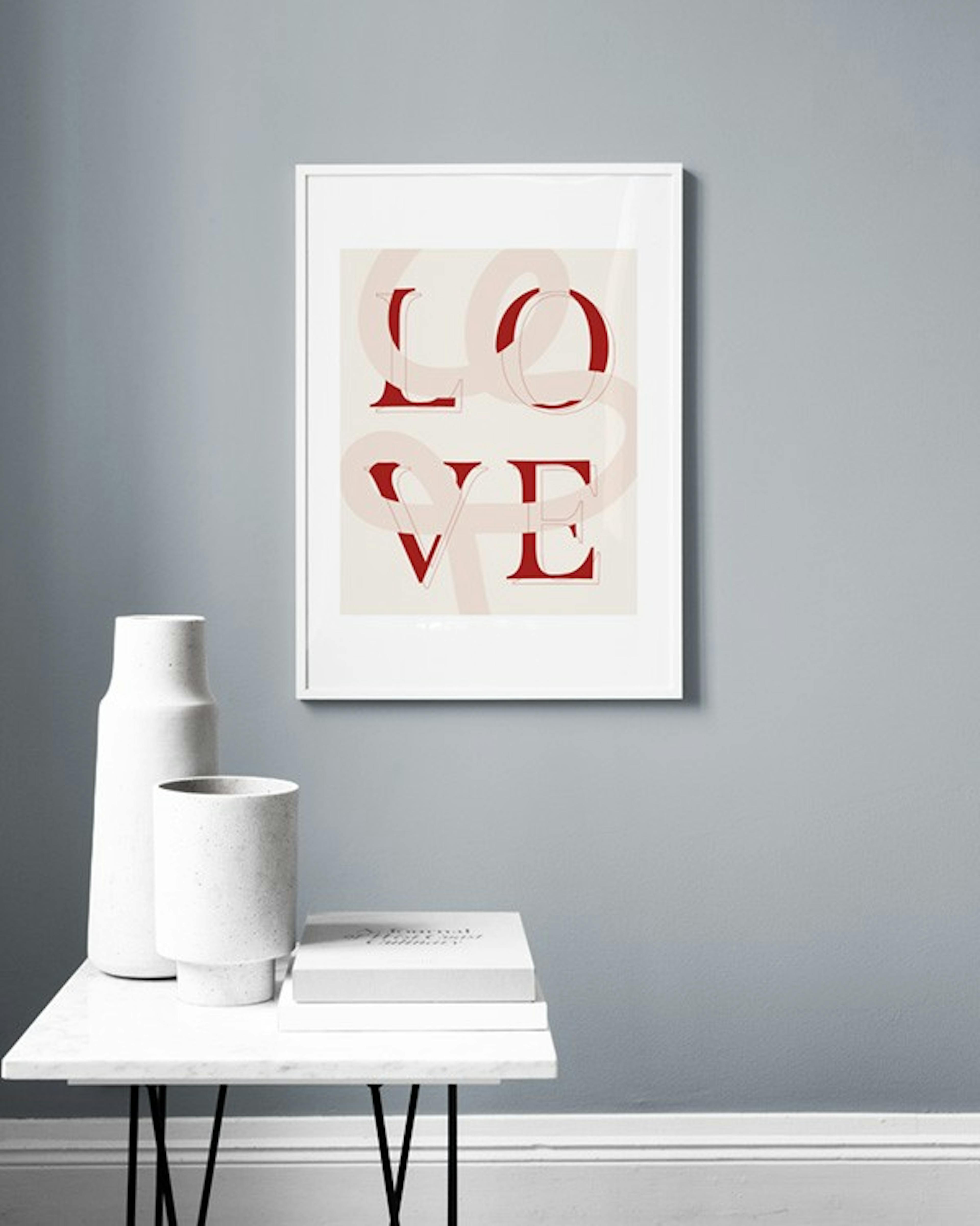 Love Swirl Print