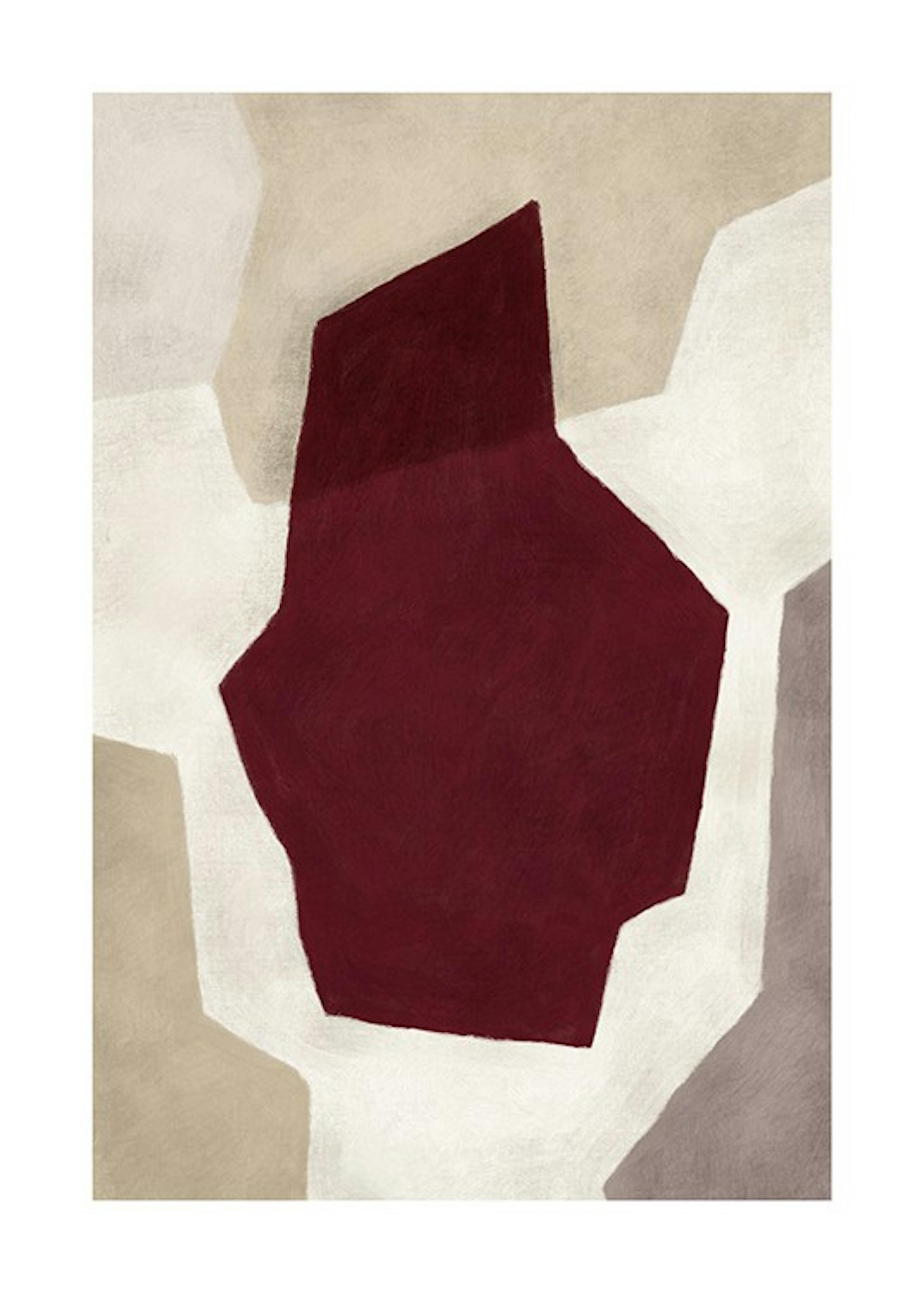 Abstract Maroon No2 Plakat 0