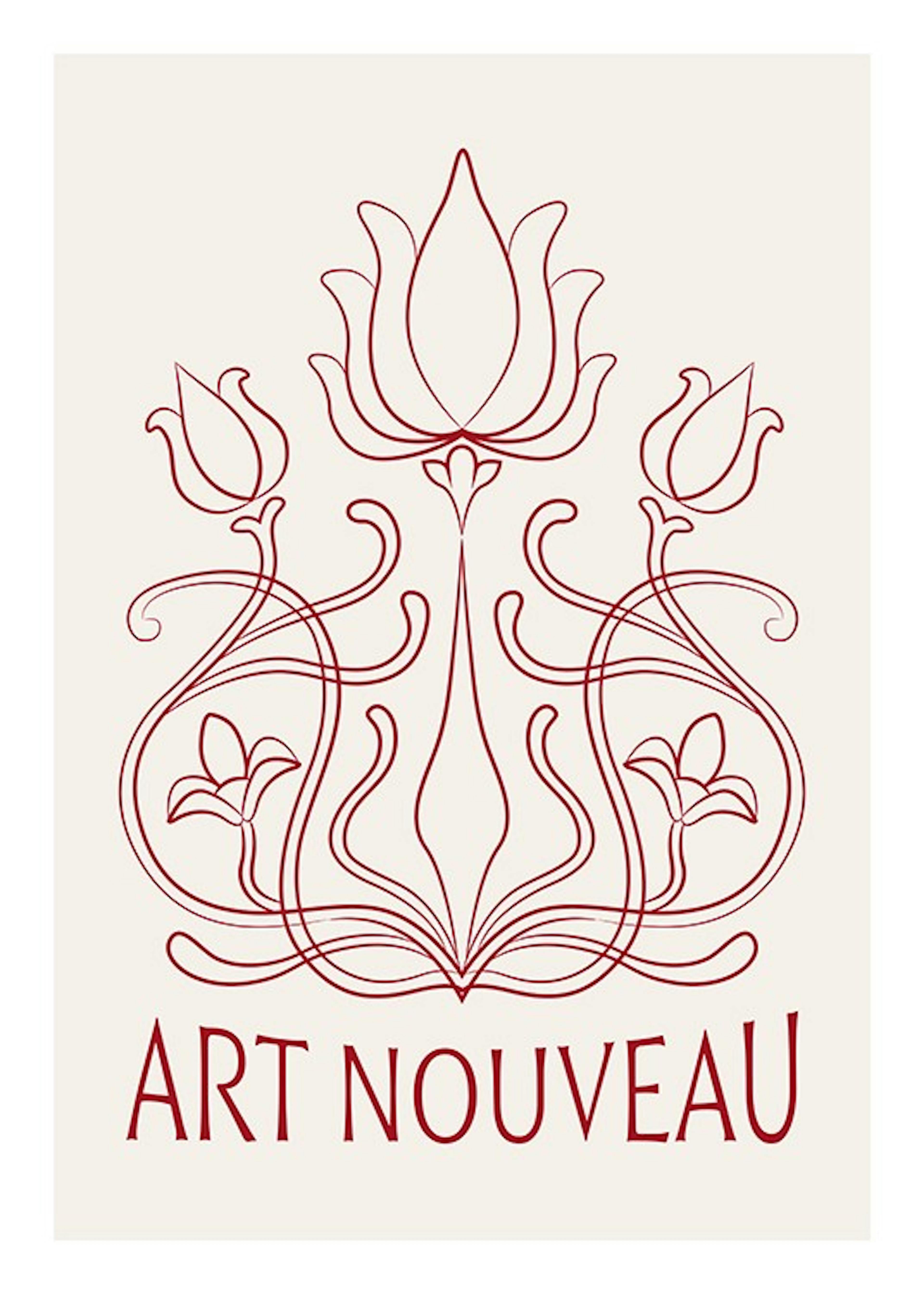 Art Nouveau No1 Plakat 0