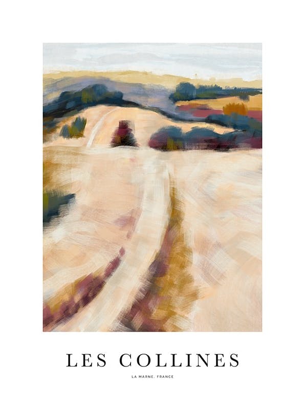 Les Collines No3 Plakat (70x100 cm)-Plakaty