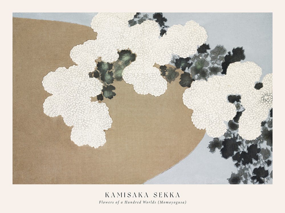 Kamisaka Sekka - Flowers of a Hundred Worlds (Momoyogusa) Plakat 0