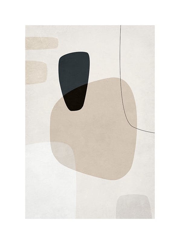 Graphic Neutrals No3 Plakat (70x100 cm)- Sztuka abstrakcyjna