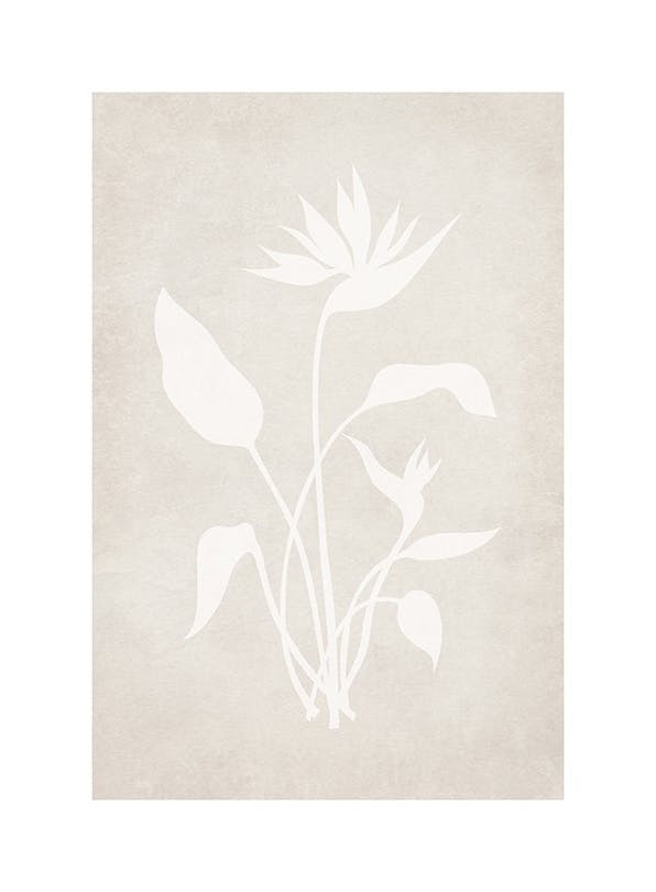Beige Silhouette No1 Poster (21x30 cm) - Poster