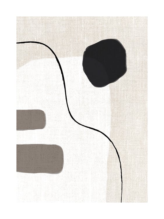 Linen Shapes No2 Poster 0