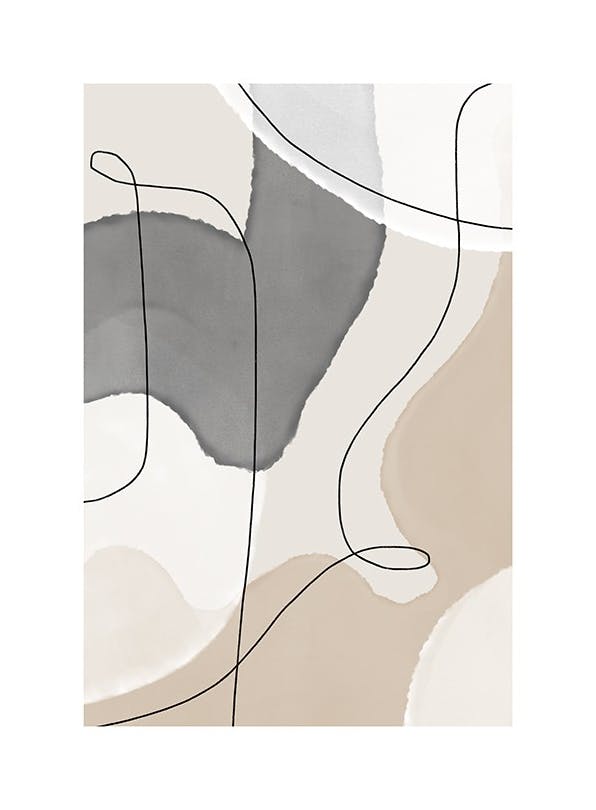 Shapes and Lines No2 Poster (50x70 cm) - Poster