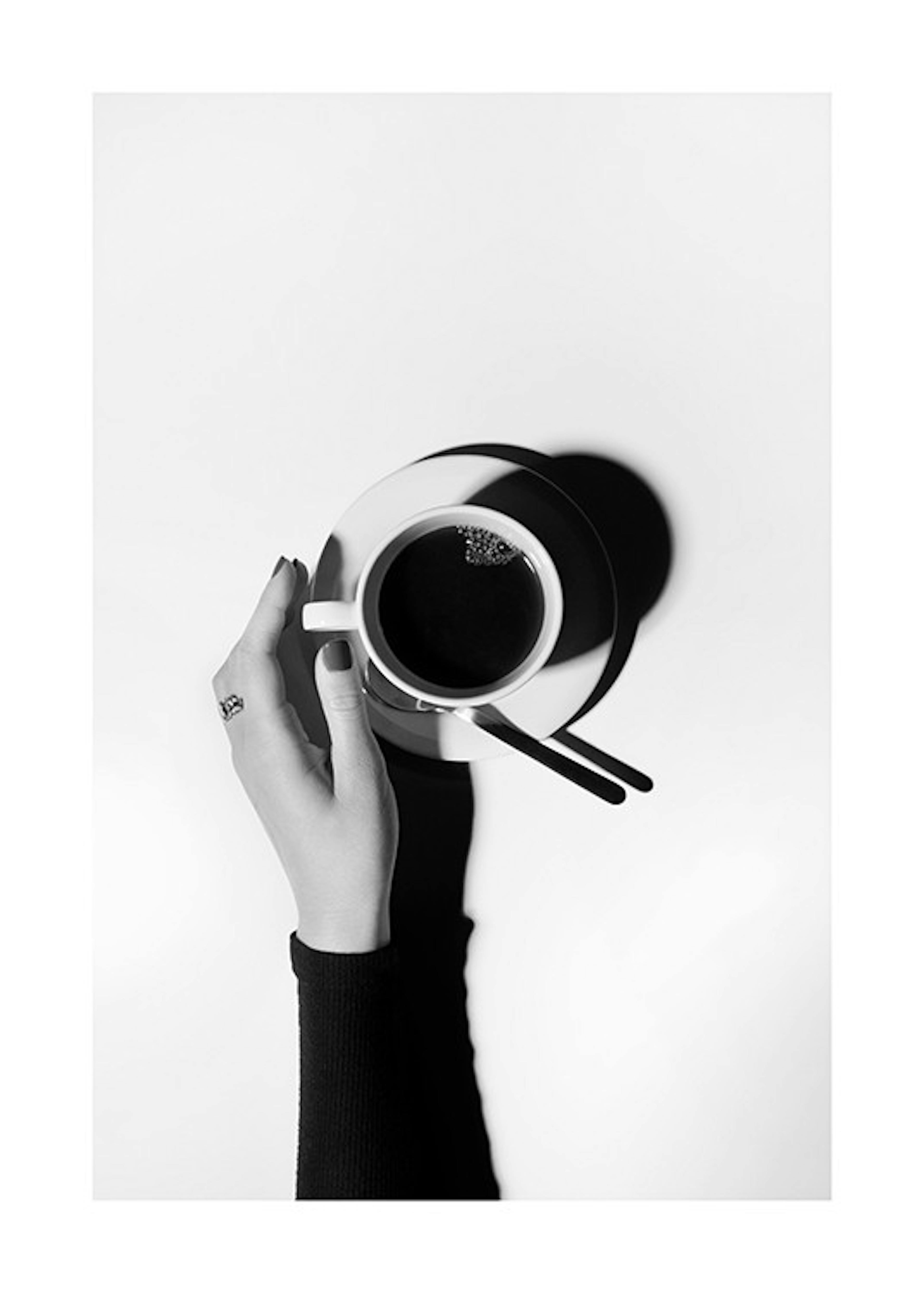 Black and White Coffee Poster