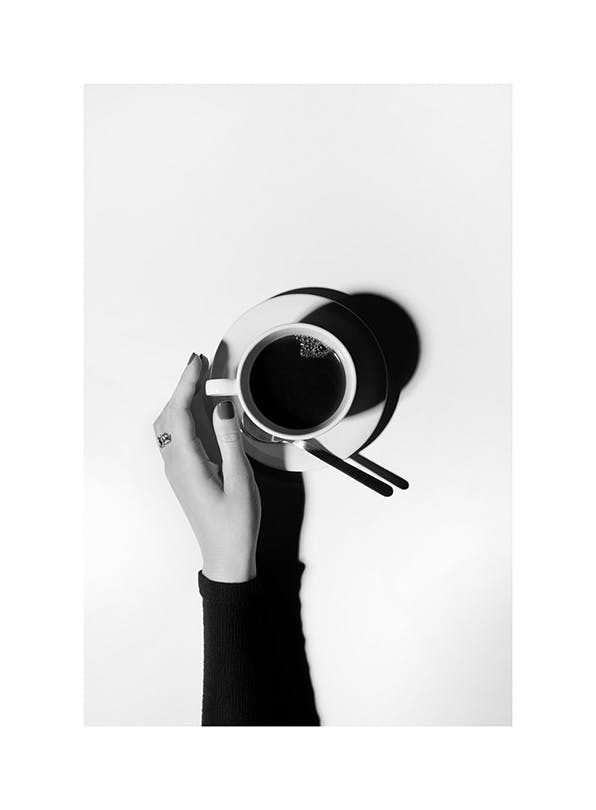 Black and White Coffee Plakat (30x40 cm)-Plakaty