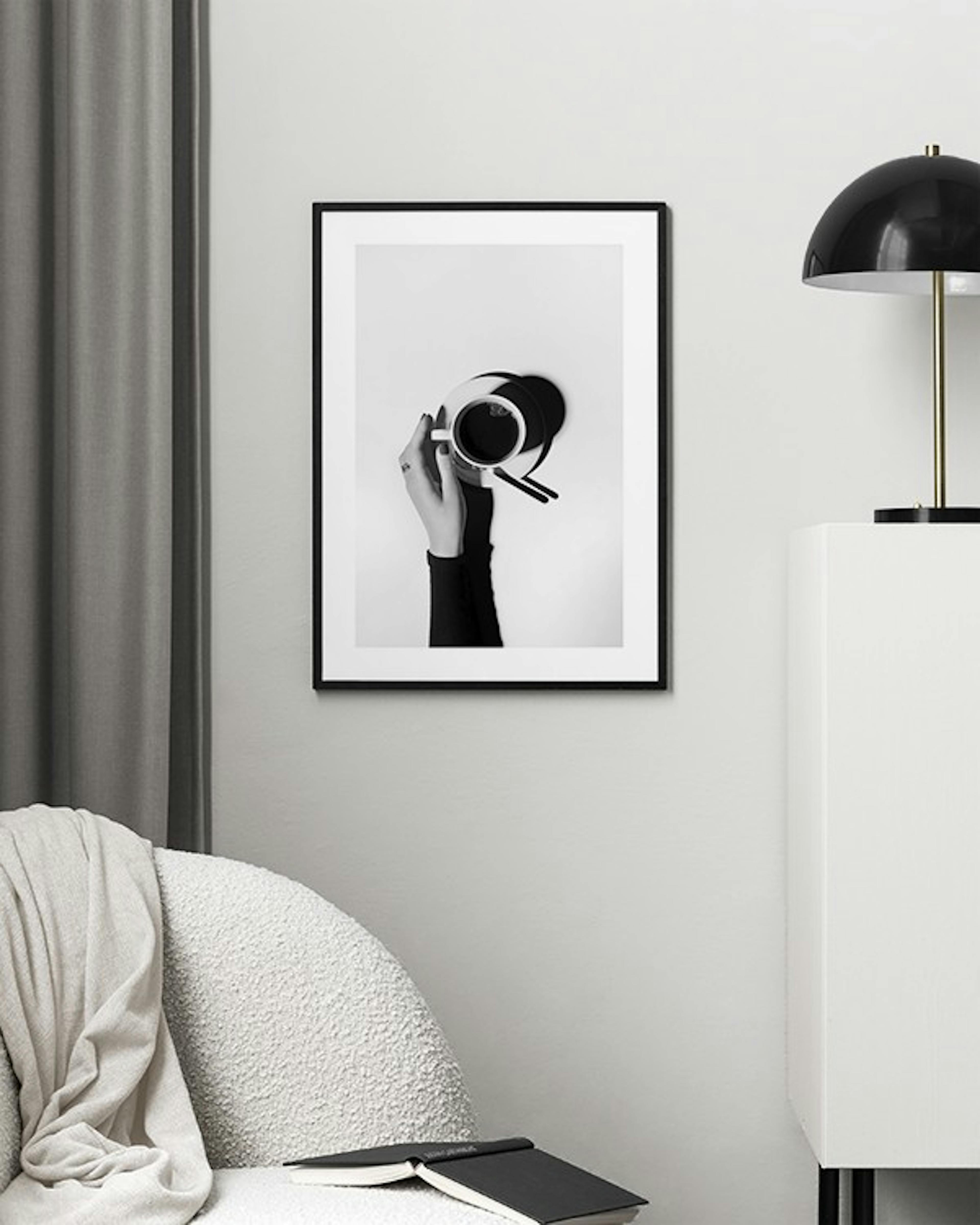 Black and White Coffee Poster