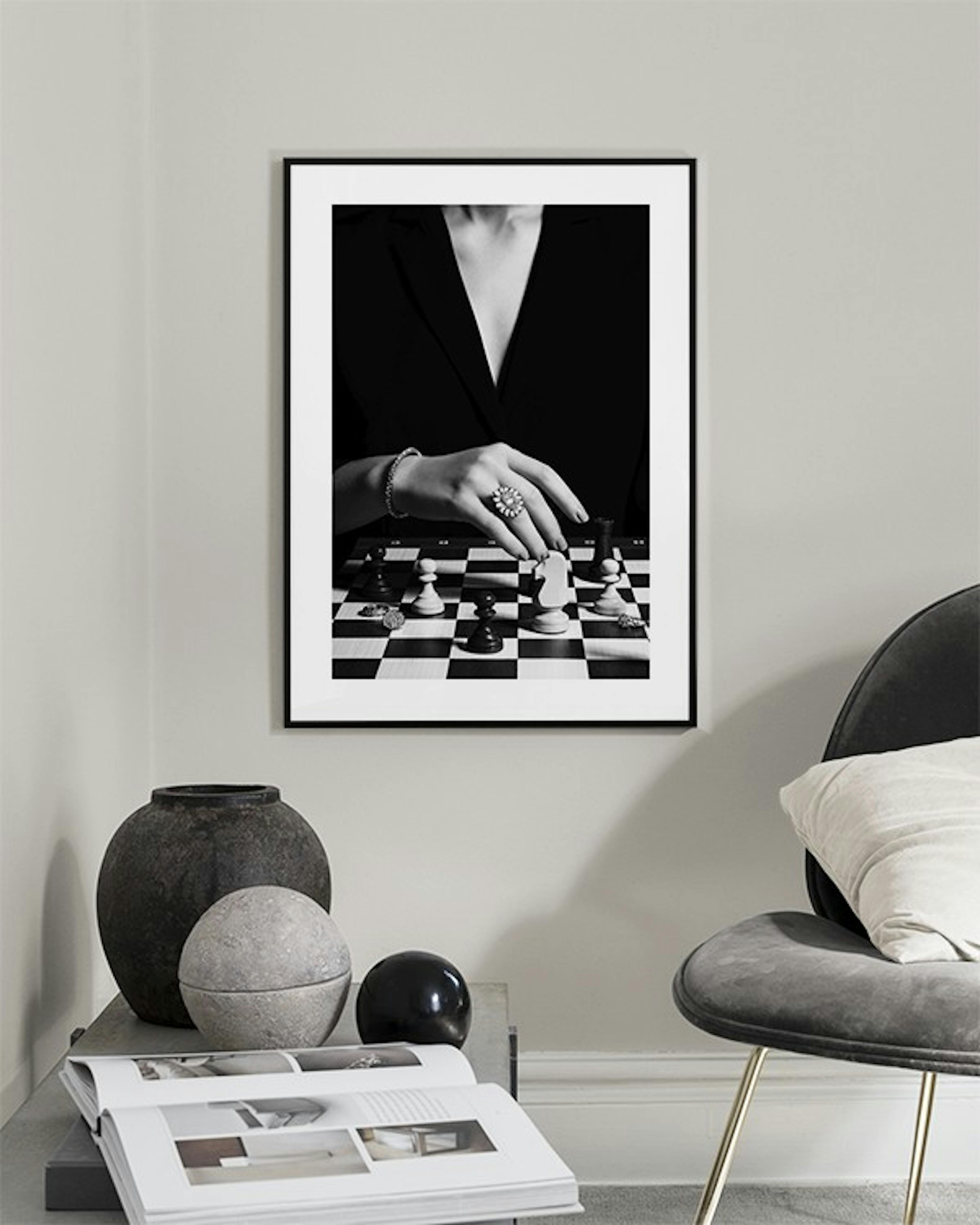 Playing Chess Affiche
