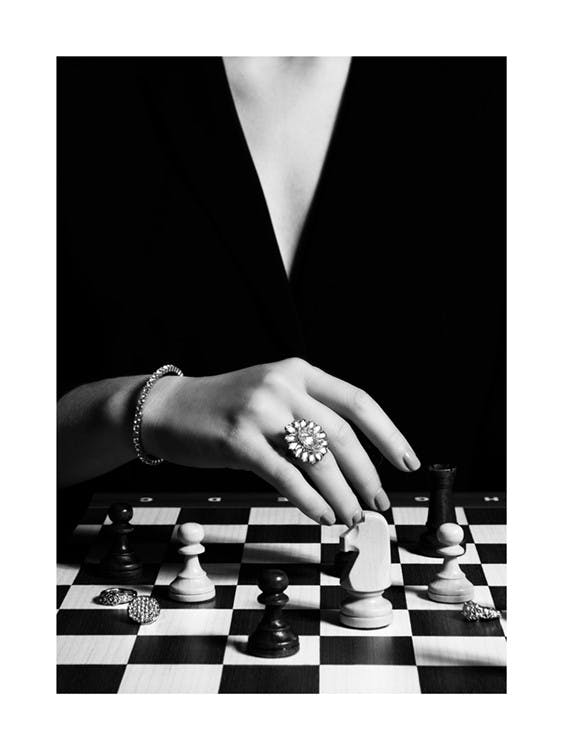 Playing Chess Poster 0