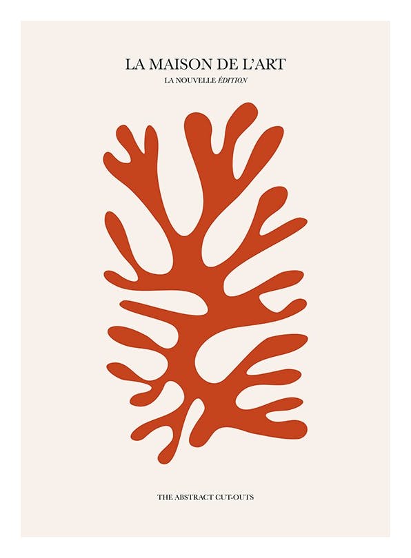 The Coral Cut-Outs Print (50x70 cm)