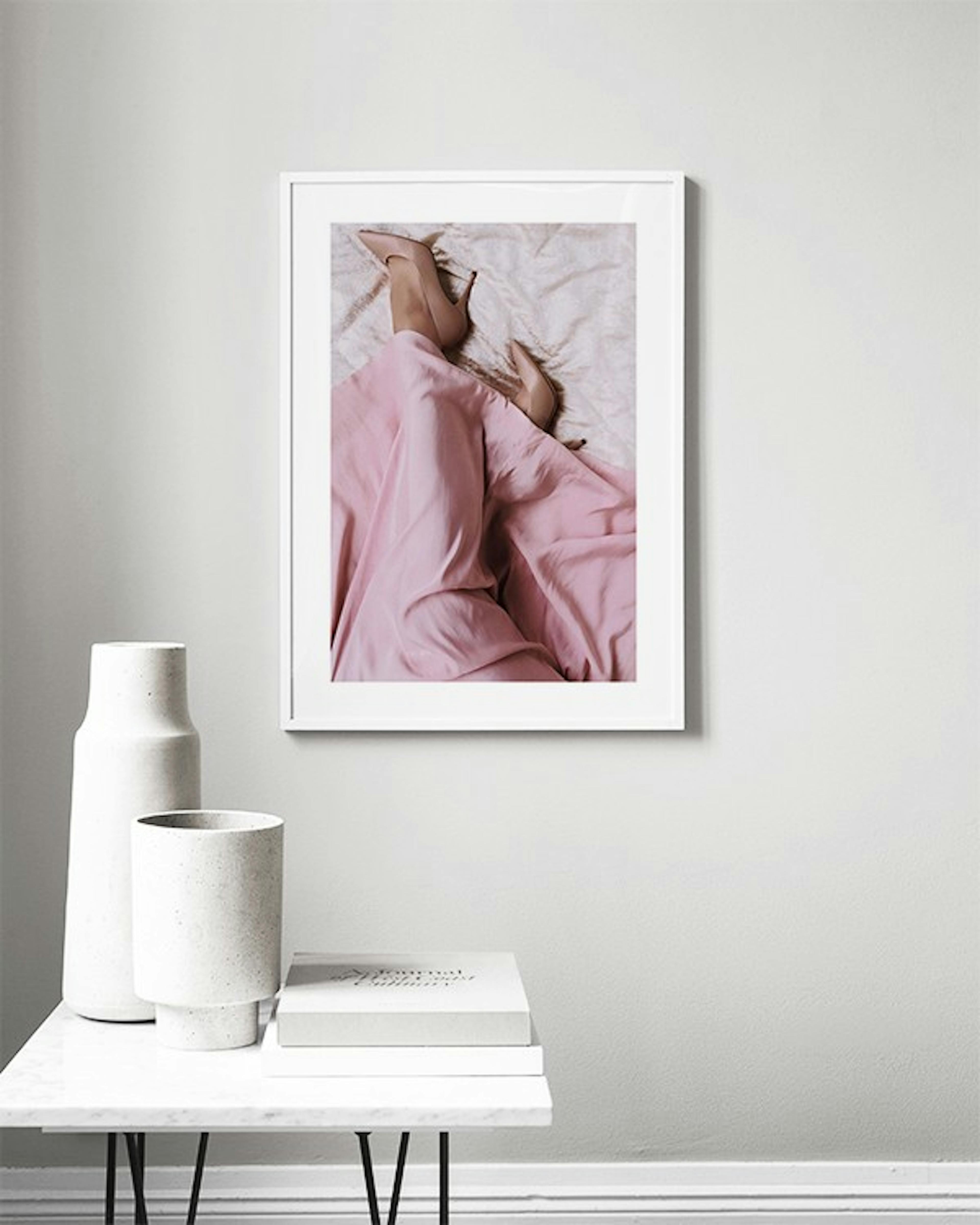 Pink Silk Dress Poster